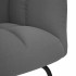 Sillón mecedora con taburete tela gris