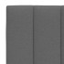 Estructura de cama sin colchón tela gris oscuro 90x200