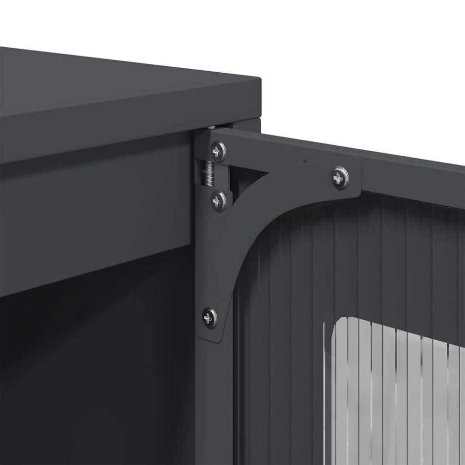 Aparador de acero laminado en frío antracita 100,5x39x107