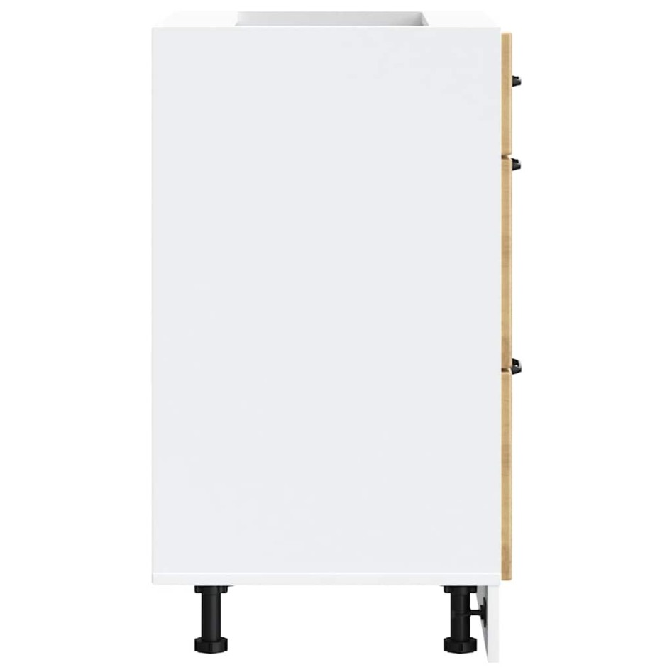 Mueble bajo de cocina Kalmar roble artesanal madera