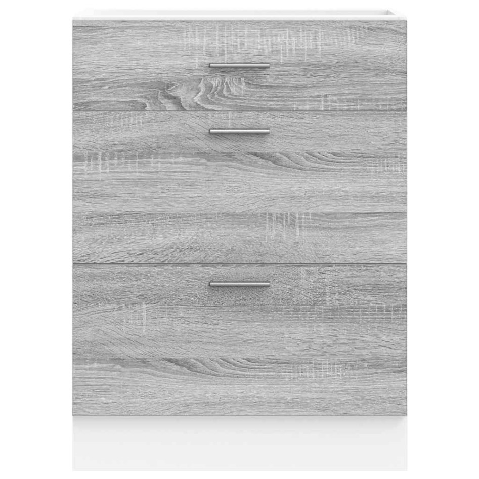 Armario bajo de cocina de madera de ingeniería sonoma