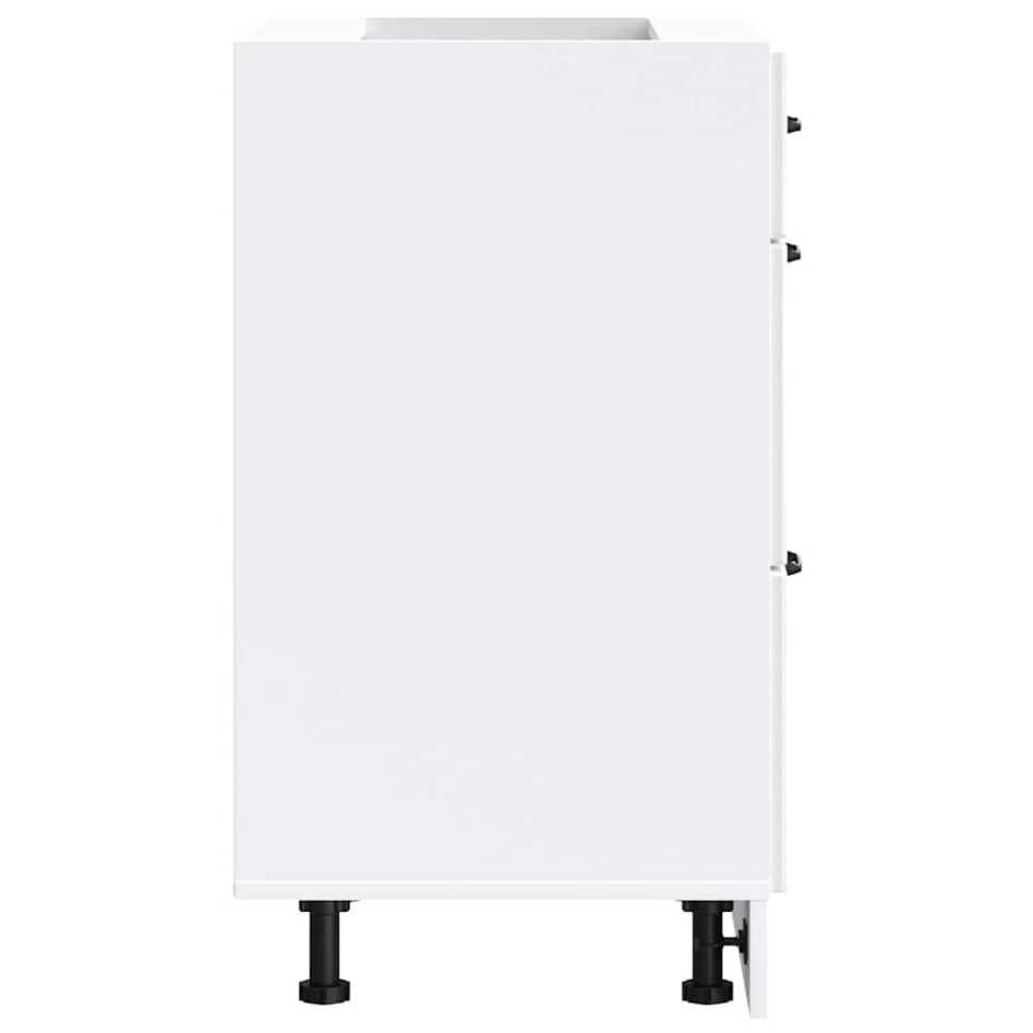 Mueble bajo cocina Kalmar madera ingeniería blanca alto