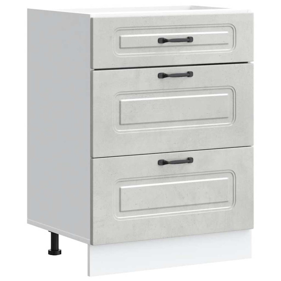 Mueble bajo de cocina Kalmar madera de ingeniería gris