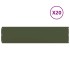 Bordes césped 20 uds acero laminado frío verde oliva 25x103