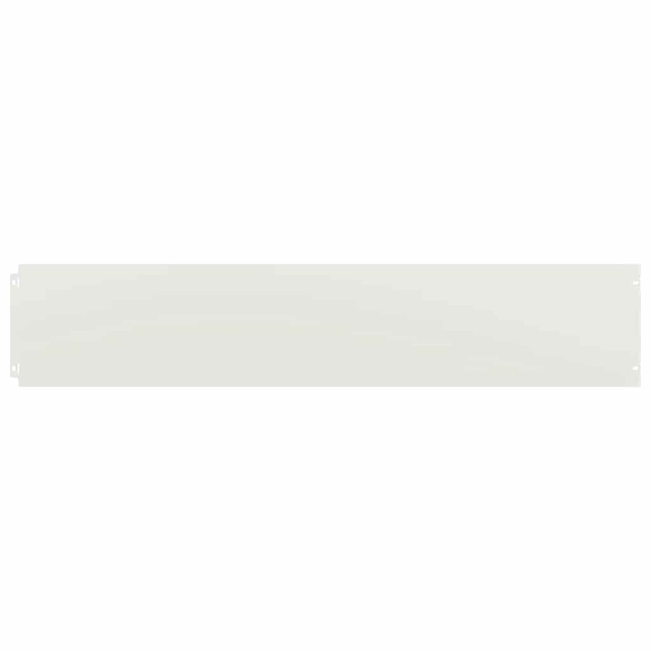 Bordes para césped 30 uds acero laminado frío blanco 20x103