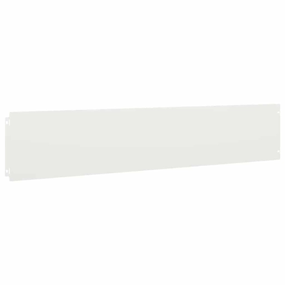 Bordes para césped 30 uds acero laminado frío blanco 20x103