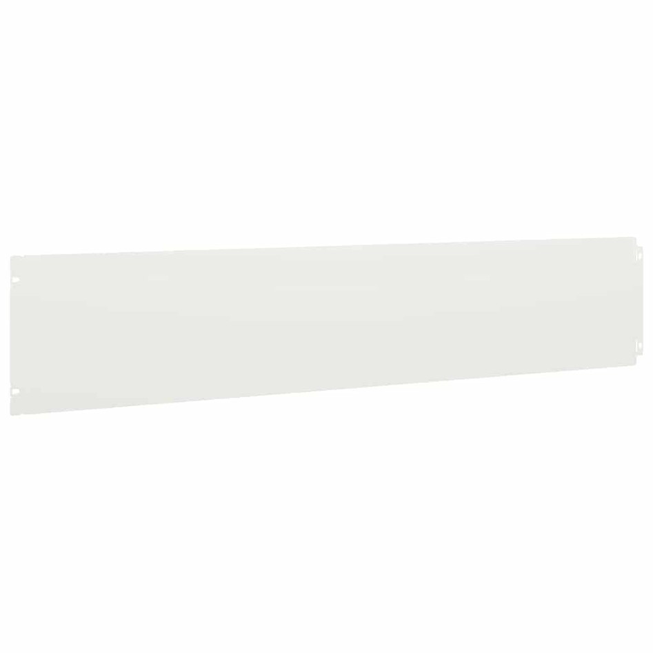 Bordes para césped 30 uds acero laminado frío blanco 20x103