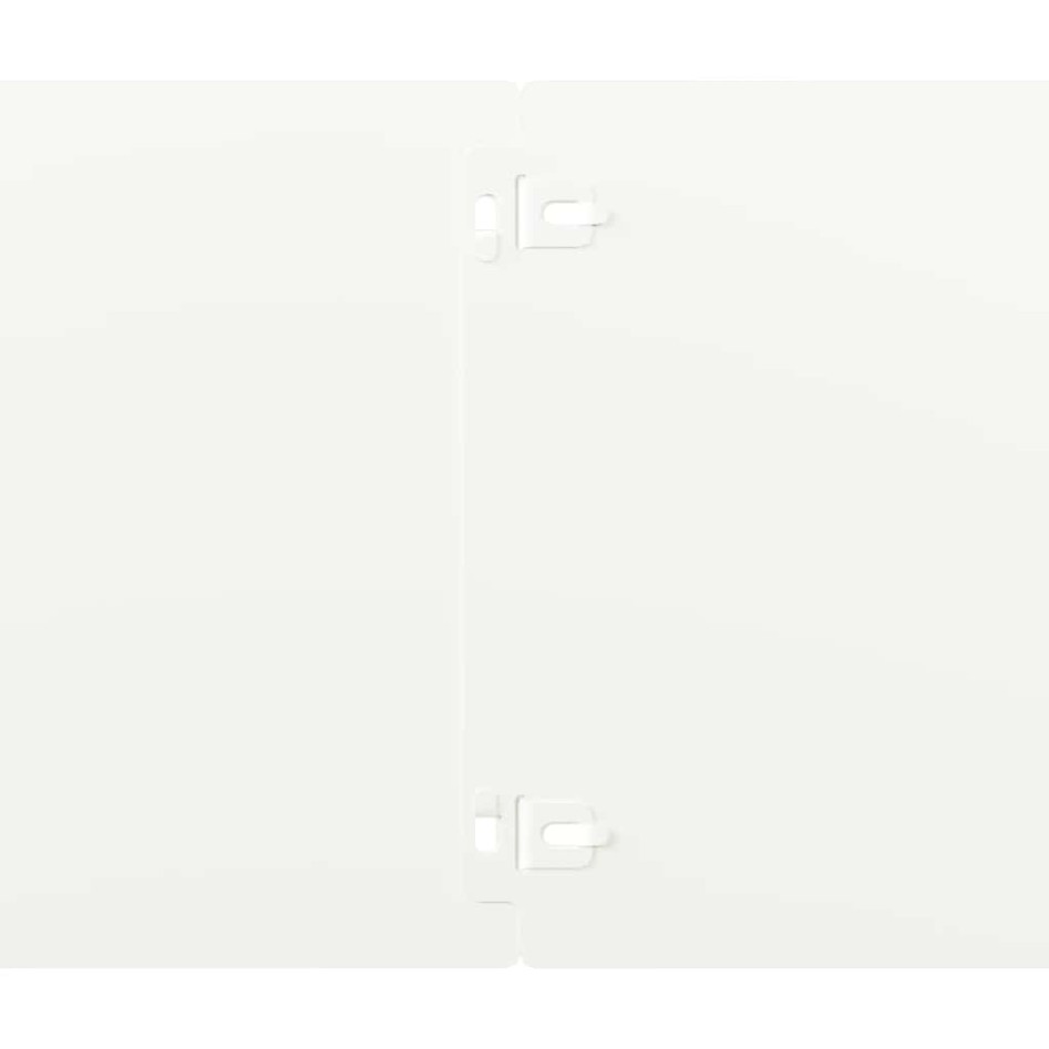 Bordes para césped 30 uds acero laminado frío blanco 20x103