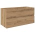 Mueble para lavabo con lavabo integrado y grifo roble