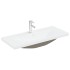 Mueble para lavabo con lavabo integrado y grifo roble