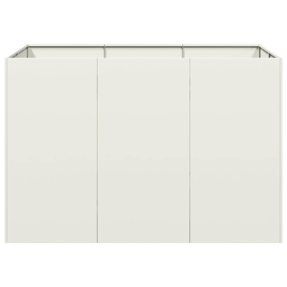 Jardinera acero blanco 120x80x80