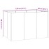 Jardinera acero blanco 120x80x80