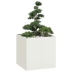 Jardinera acero blanco 80x80x80 cm