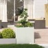 Jardinera acero blanco 80x80x80