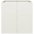 Jardinera acero blanco 80x80x80