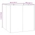 Jardinera acero blanco 80x80x80