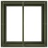 Jardinera acero verde oliva 80x80x80