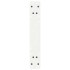 Patas de mesa de comedor 2 uds acero blanco 60x(72-73,3)
