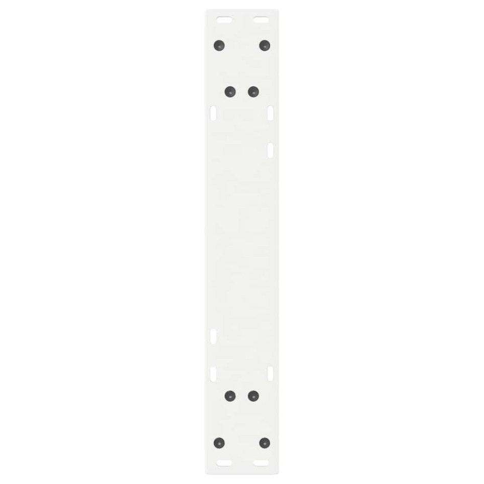 Patas de mesa de comedor 2 uds acero blanco 60x(72-73,3)