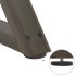 Patas para mesa de comedor 2 uds acero natural 90x(72-73,3)