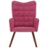 Sillón de relax de terciopelo rojo vino