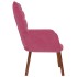 Sillón de relax de terciopelo rojo vino