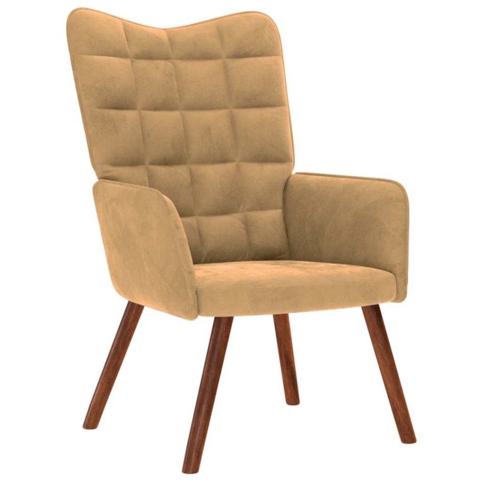 Sillón de relax con reposapiés terciopelo