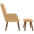 Sillón de relax con reposapiés terciopelo