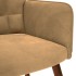 Sillón de relax con reposapiés terciopelo