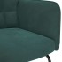 Silla mecedora de terciopelo verde