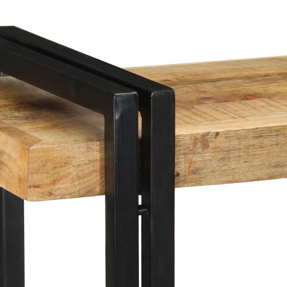 Estante de pared madera maciza de mango 90x33x45