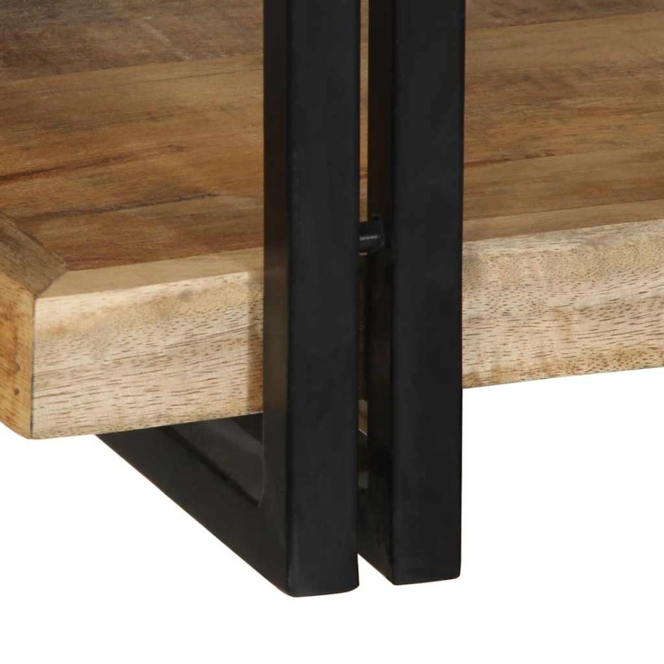 Estante de pared madera maciza de mango 90x33x45