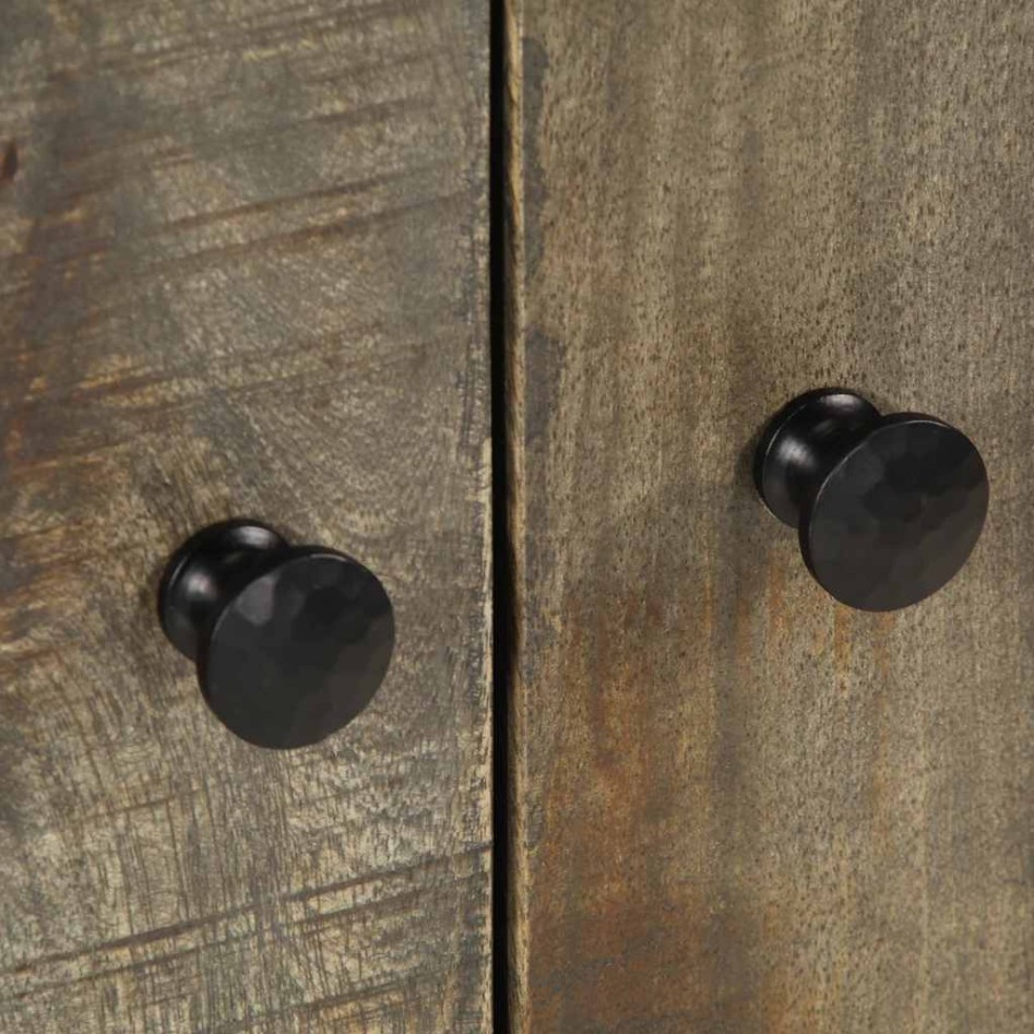 Armario de lavabo para baño madera maciza de mango 62x33x58