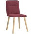 Sillas de comedor 2 unidades tela rojo