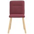 Sillas de comedor 2 unidades tela rojo