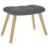 Sillón de relax con taburete tela gris