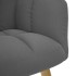 Sillón de relax con taburete tela gris