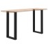 Patas de mesa de centro forma U 2uds acero negro 50x(90-91)