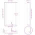 Patas de mesa de centro forma U 2uds acero negro 50x(90-91)