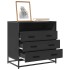 Cajonera de madera contrachapada negro 70x41x70