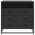 Cajonera de madera contrachapada negro 70x41x70