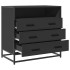 Cajonera de madera contrachapada negro 70x41x70