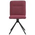 Sillas de comedor 2 unidades tela rojo