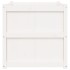 Jardinera de madera maciza de pino blanca 70x70x70