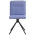 Sillas de comedor 2 uds tela azul