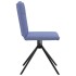 Sillas de comedor 2 uds tela azul