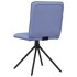 Sillas de comedor 2 uds tela azul