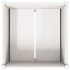 Jardinera de madera maciza de pino blanca 70x70x70