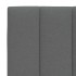 Cama con colchón tela gris oscuro 90x190