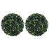 Bolas de boj artificial con luces LED 2 unidades 45